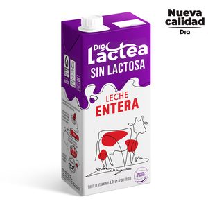 DIA LACTEA leche entera sin lactosa envase 1 lt del Dia