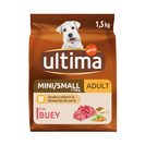 ULTIMA alimento para perros mini adulto con buey bolsa 1.5 Kg del Dia